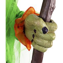 Haunted Hill Farm 6-ft Freestanding Motion Activated Talking Lighted Witch Animatronic