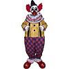 Haunted Hill Farm 6.5-ft Freestanding Motion Activated Talking Lighted Clown Animatronic