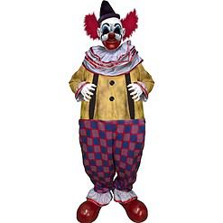 Haunted Hill Farm 6.5-ft Freestanding Motion Activated Talking Lighted Clown Animatronic
