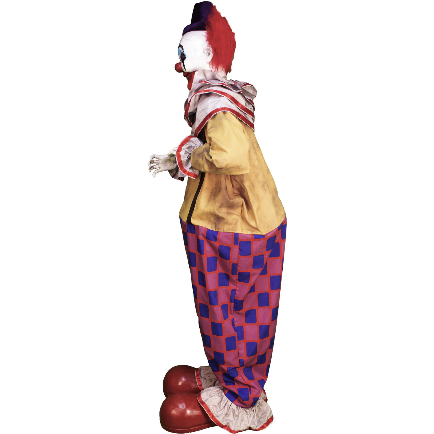 Haunted Hill Farm 6.5-ft Freestanding Motion Activated Talking Lighted Clown Animatronic
