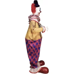Haunted Hill Farm 6.5-ft Freestanding Motion Activated Talking Lighted Clown Animatronic