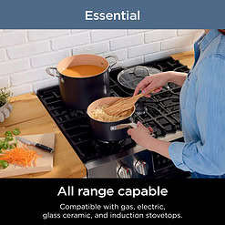 Ninja CW89012 Extended Life Essential Ceramic 12-Piece Cookware Set, PFOA/PFAS Free