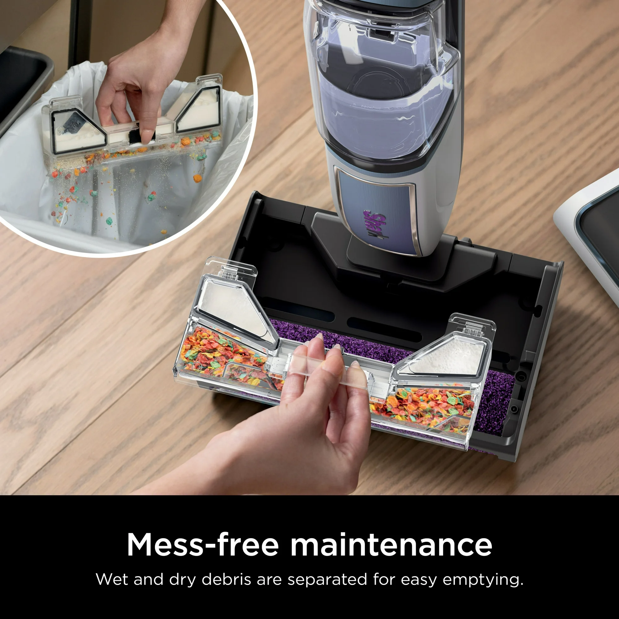 Shark 3-in-1 Steam Mop - Picks up Debris, Scrubs & Sanitizes-Hardwood, Laminate, Tile, Stone, Marble & Vinyl