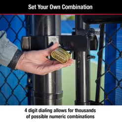 Master Lock Pro Pack Heavy Duty Outdoor Combination Padlock, 2-in Wide x 1-in Shackle (6-Pack)