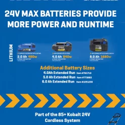 Kobalt Ultimate Output 24-V Lithium Battery (4 Ah)