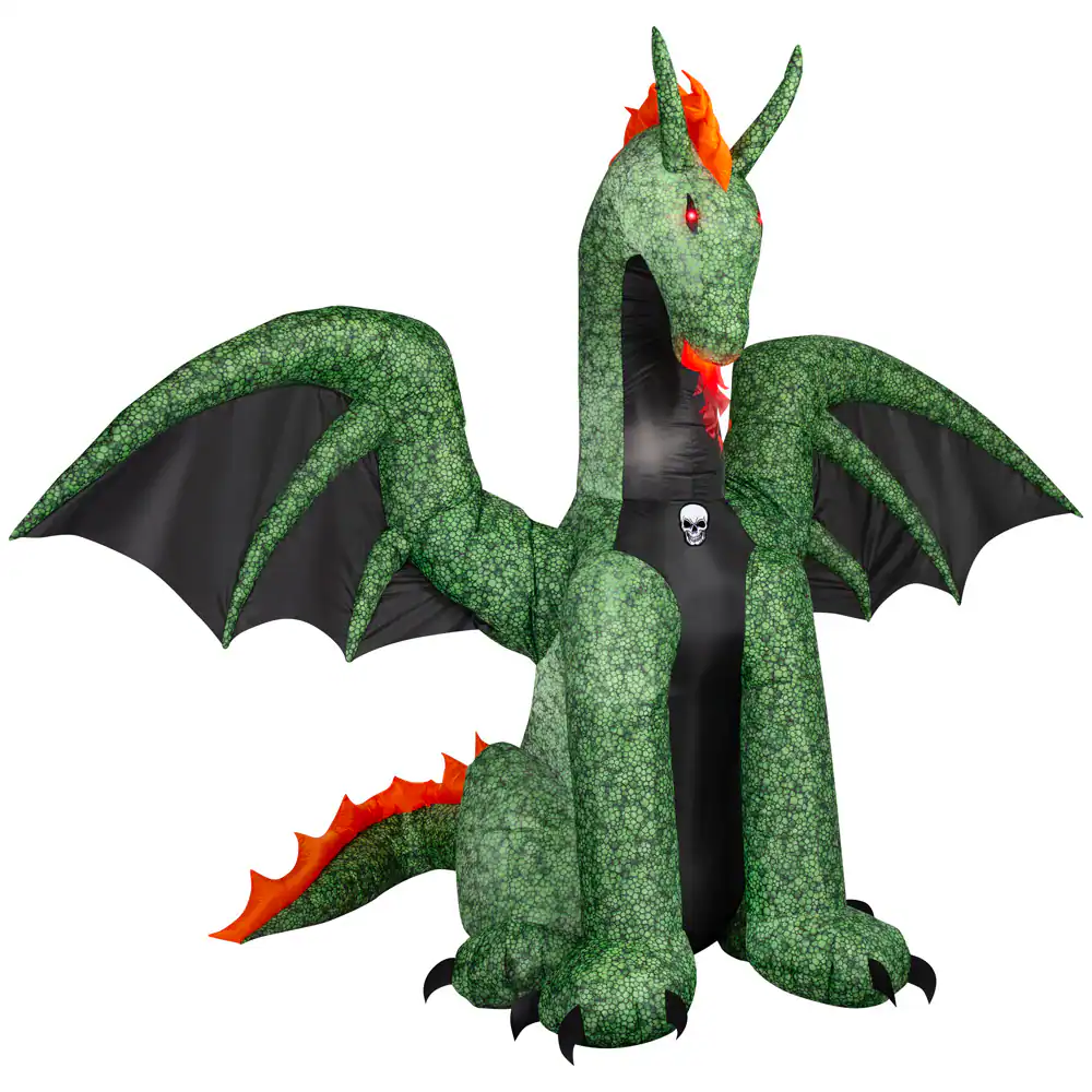 Haunted Living 9-ft LED Dragon with Flapping Wings Inflatable