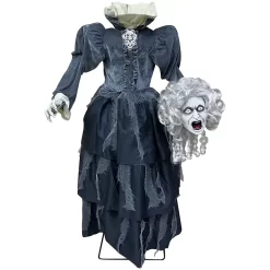 Haunted Living 5-ft Talking LED Beatrice the Headless Maiden Animatronic