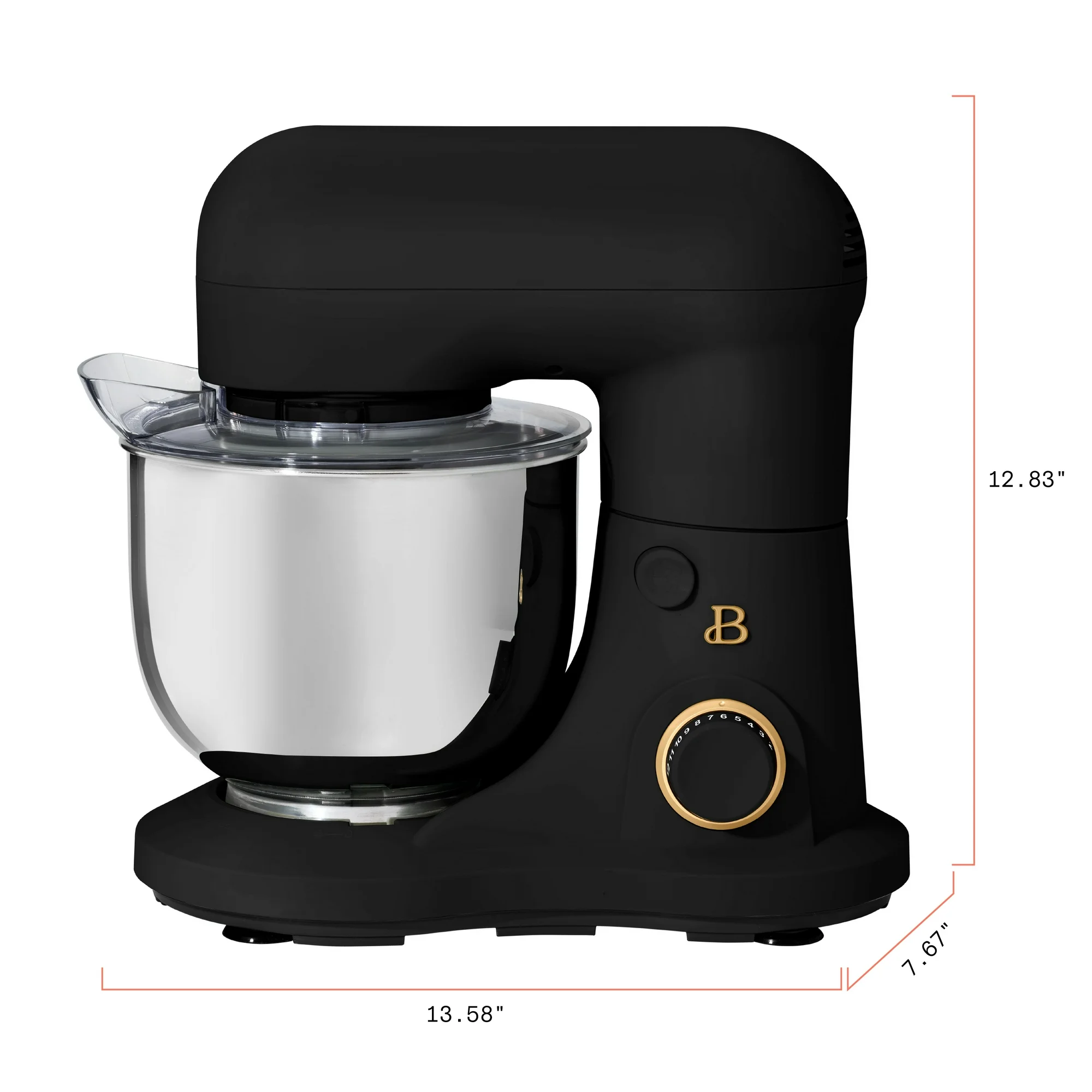 Beautiful 3.5 Qt Stand Mixer, Lightweight & Powerful with Tilt-Head, Black Sesame by Drew Barrymore - Image 13