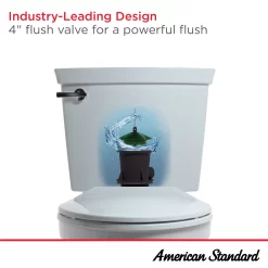 American Standard Champion White Elongated Chair Height 2-piece Soft Close Toilet 12-in Rough-In 1.6-GPF