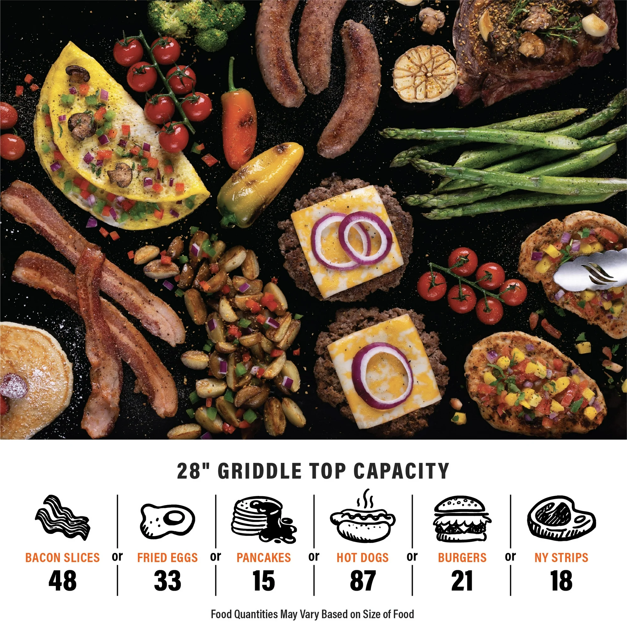 Blackstone Original 2-Burner 28" Propane Omnivore Griddle with Hard Cover