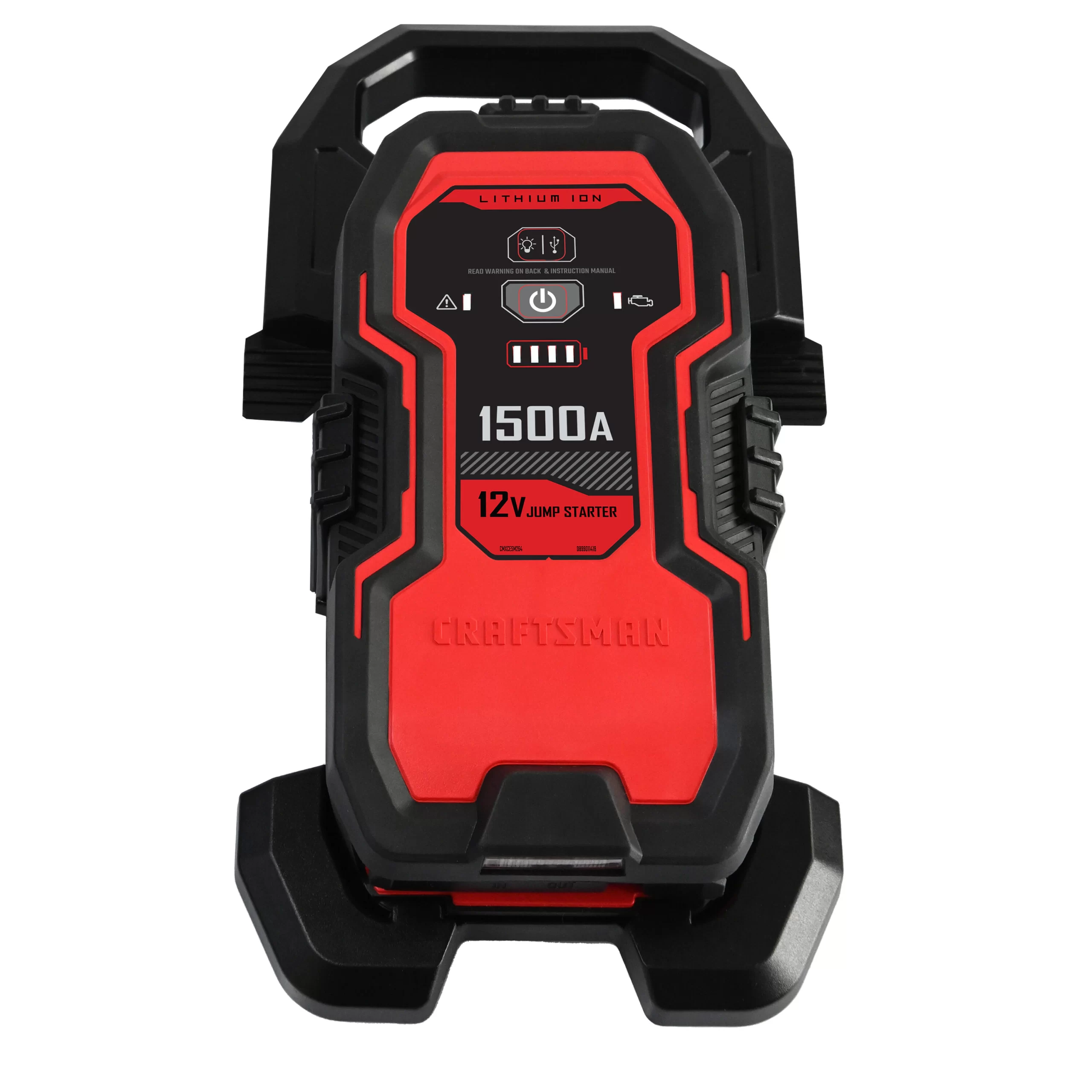 CRAFTSMAN CMXCESM264 1500-Amp 12-Volt Portable Car Battery Jump Starter with Digital Display