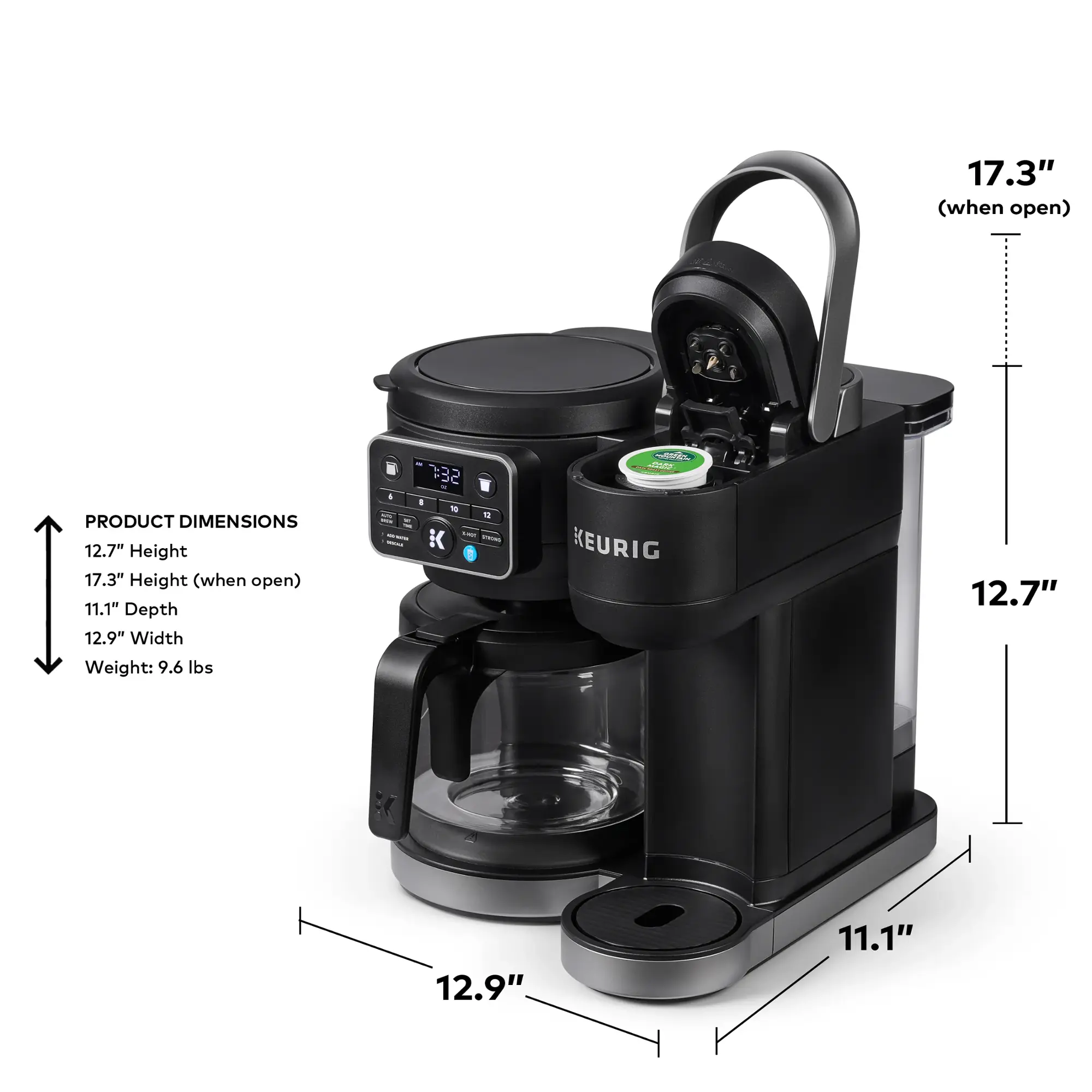 Keurig - Keurig K-Duo Single Serve & Carafe Coffee Maker - Black