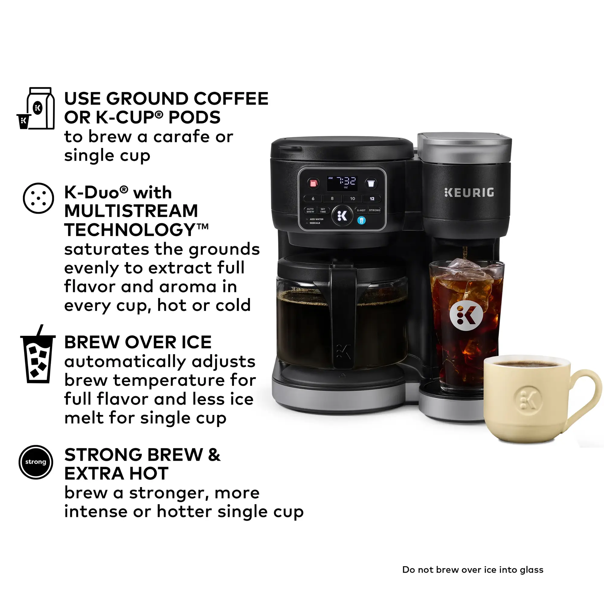 Keurig - Keurig K-Duo Single Serve & Carafe Coffee Maker - Black