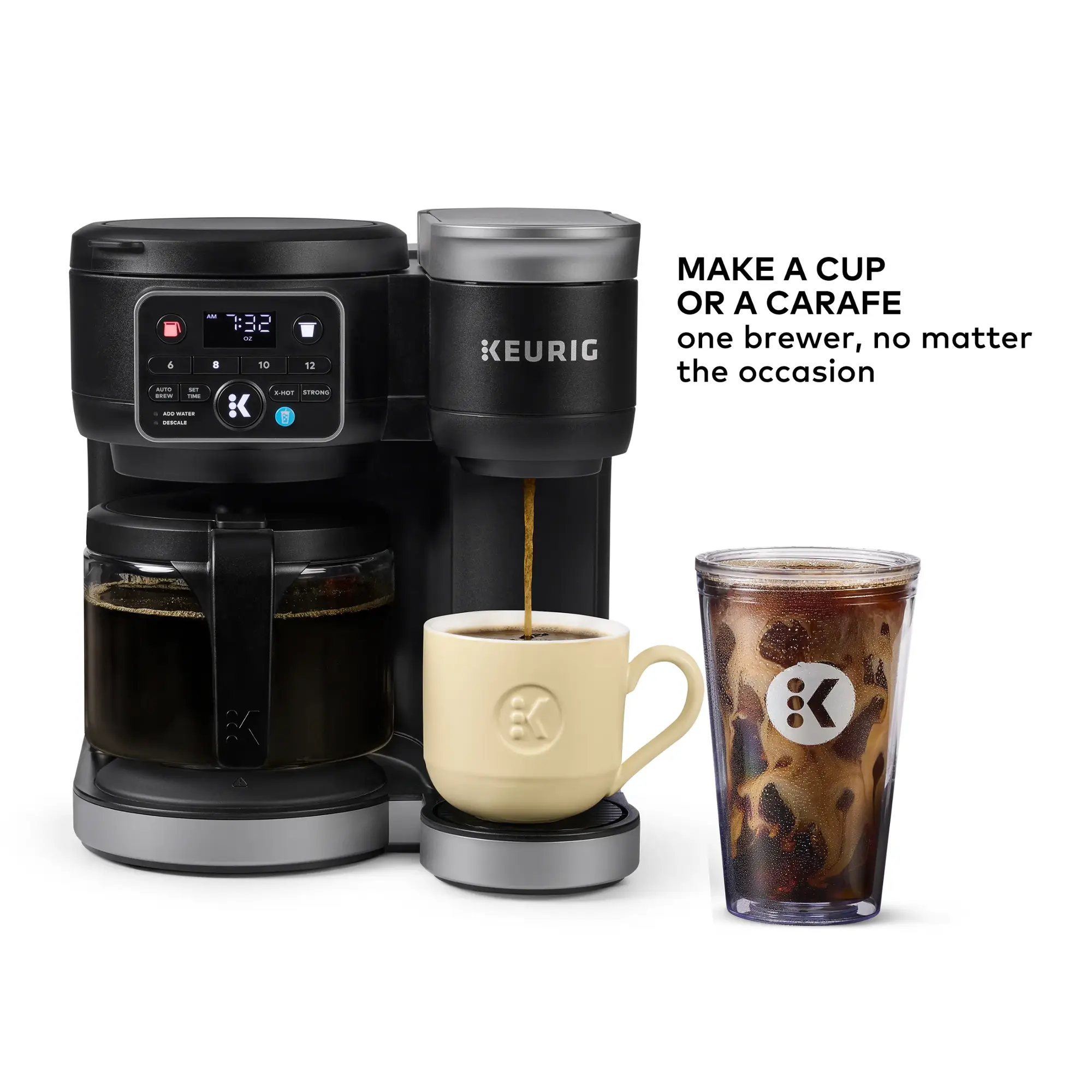 Keurig - Keurig K-Duo Single Serve & Carafe Coffee Maker - Black