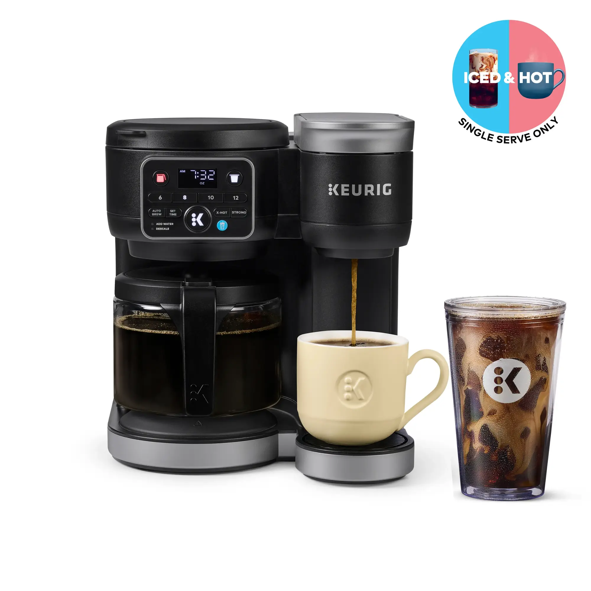 Keurig - Keurig K-Duo Single Serve & Carafe Coffee Maker - Black