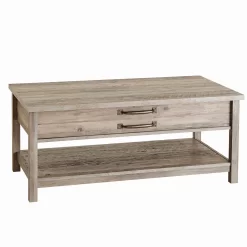 Better Homes & Gardens Modern Farmhouse Rectangle Lift-Top Coffee Table, Rustic Gray Finish