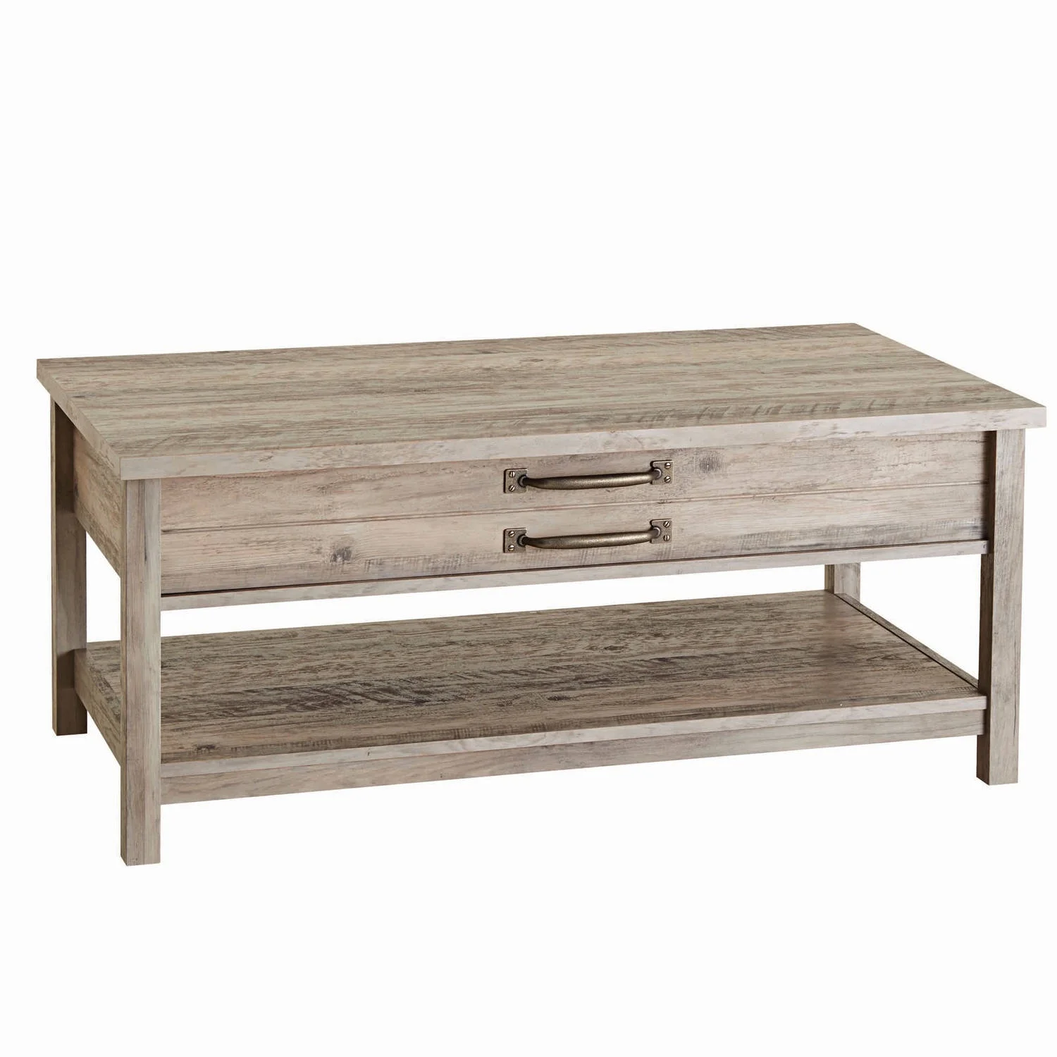 Better Homes & Gardens Modern Farmhouse Rectangle Lift-Top Coffee Table, Rustic Gray Finish