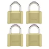 Master Lock Outdoor Resettable Combination Padlock, 2-in Wide x 1-in Shackle (4-Pack)