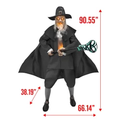 Wednesday 7.5ft Talking LED Flaming Joseph Crackstone Animatronic