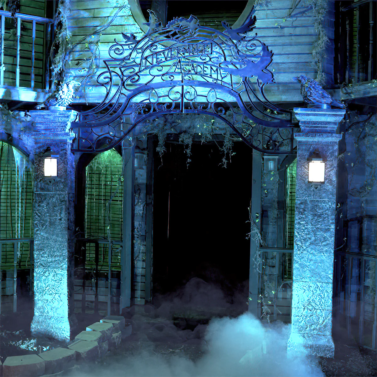 Wednesday 10-ft Talking LED Nevermore Academy Arch Yard Decoration