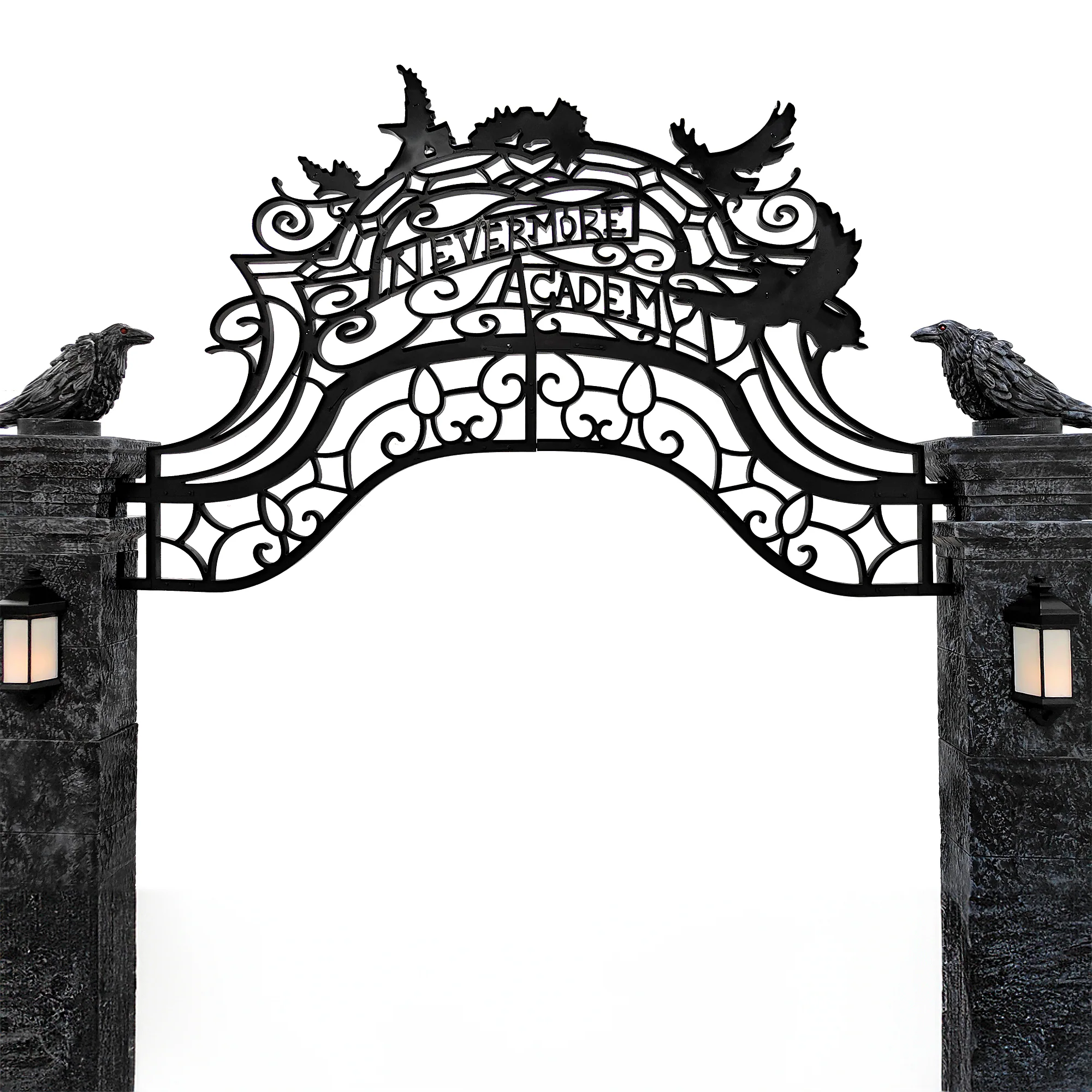 Wednesday 10-ft Talking LED Nevermore Academy Arch Yard Decoration