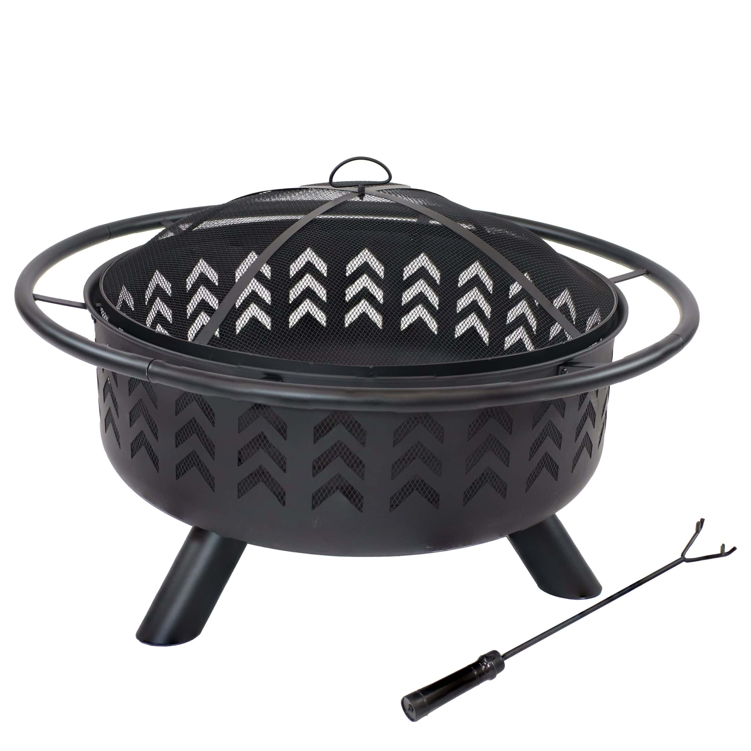 Sunnydaze Decor 36 in Arrow Fire Pit