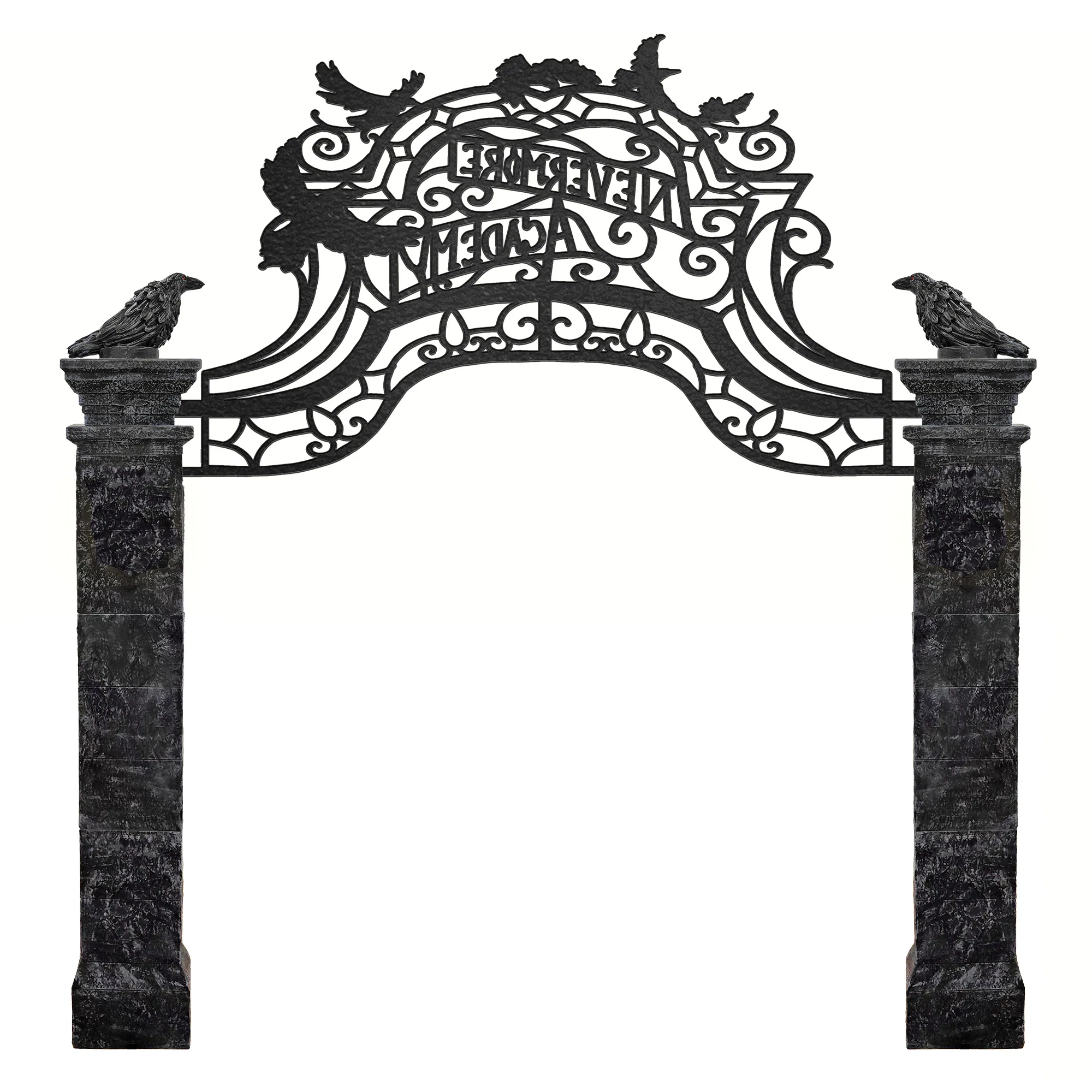 Wednesday 10-ft Talking LED Nevermore Academy Arch Yard Decoration