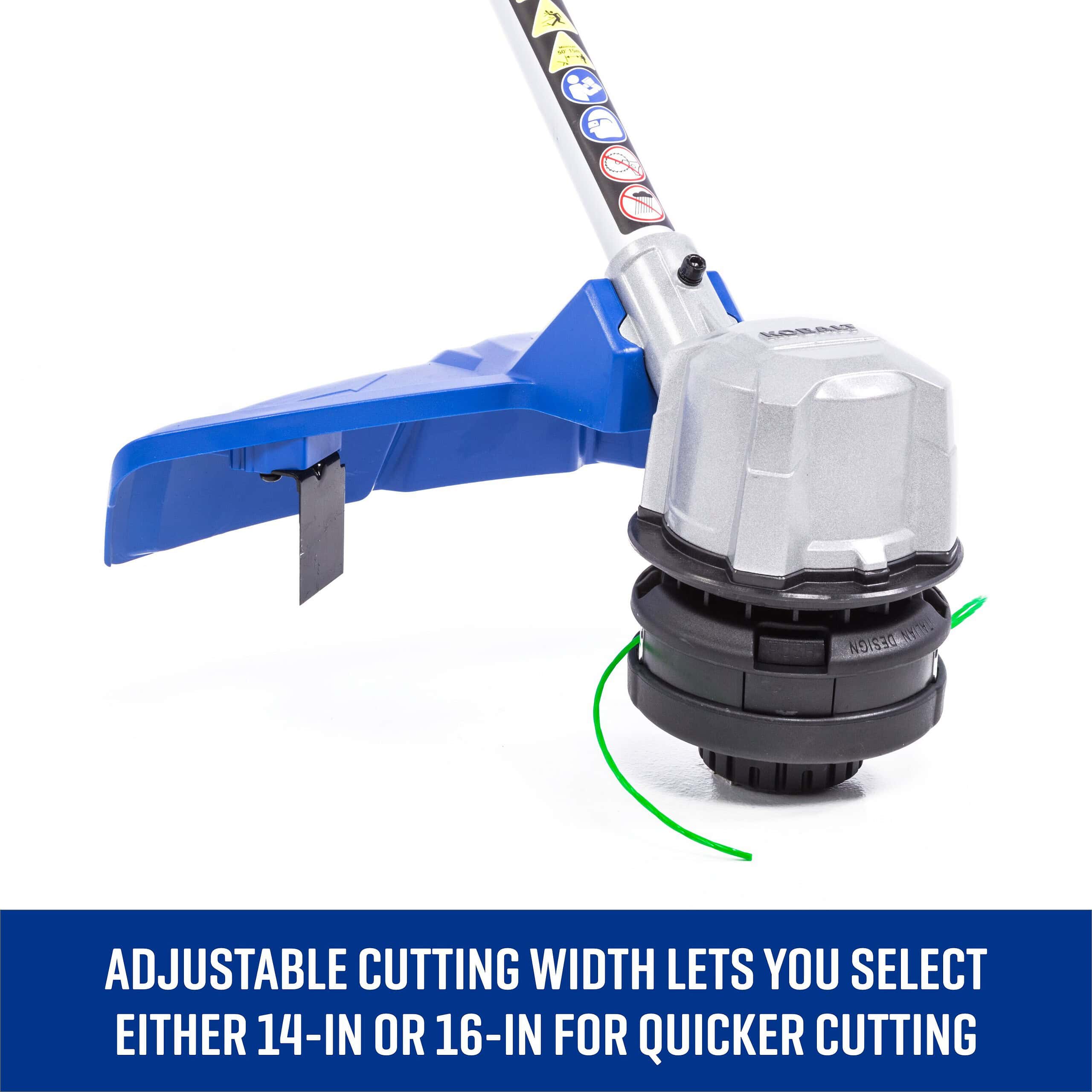 Kobalt 80-volt 16-in Straight Shaft Battery String Trimmer 2.5 Ah (Battery and Charger Included) - Image 3