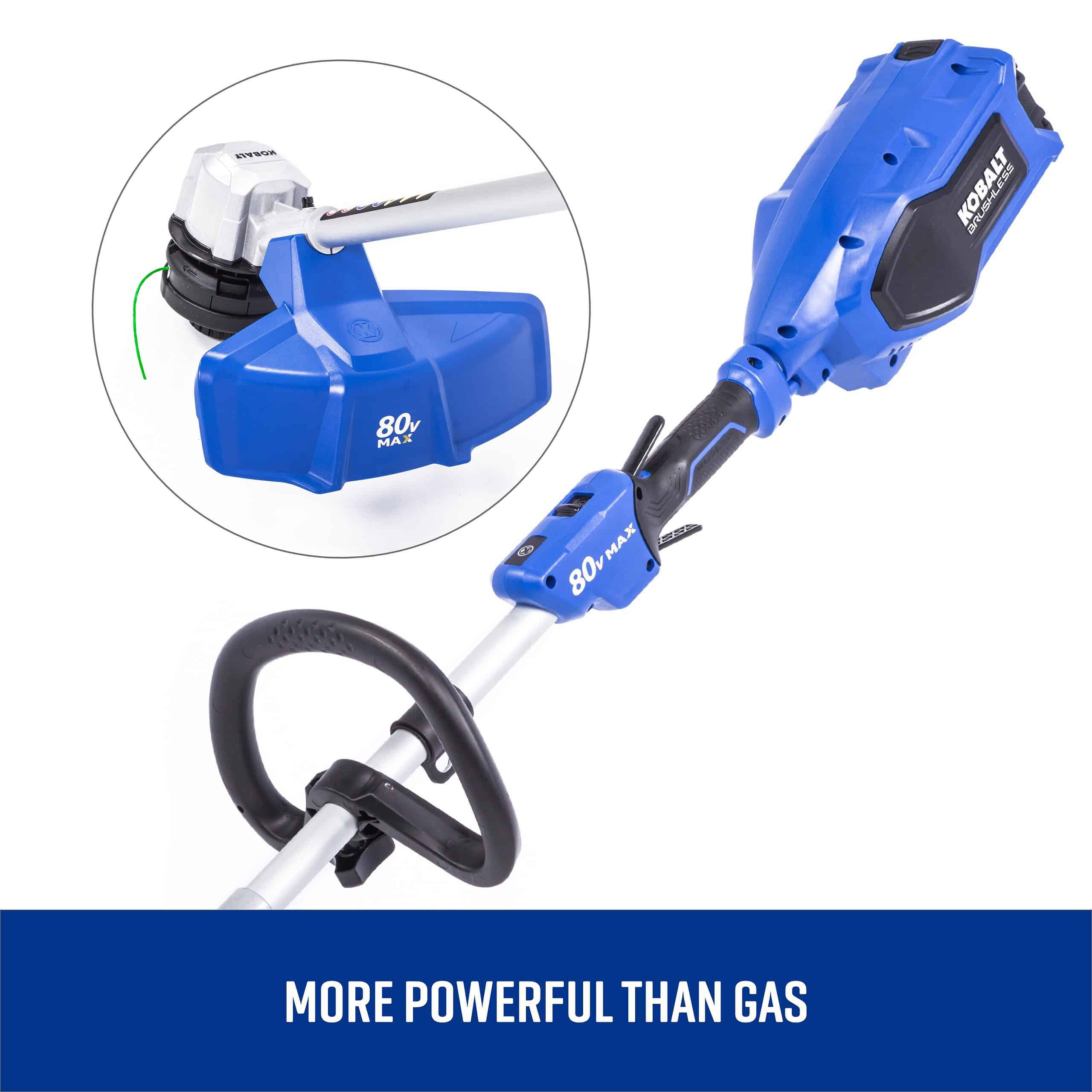 Kobalt 80-volt 16-in Straight Shaft Battery String Trimmer 2.5 Ah (Battery and Charger Included) - Image 7
