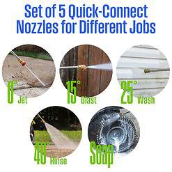 Westinghouse WPX3600 5 Included Nozzles Heavy Duty 3600 PSI 2.7-GPM Cold Water Gas Pressure Washer with 5 Spray Tips