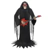 Haunted Living 6-ft Bluetooth Reaper Band LED Guitar Player Animatronic
