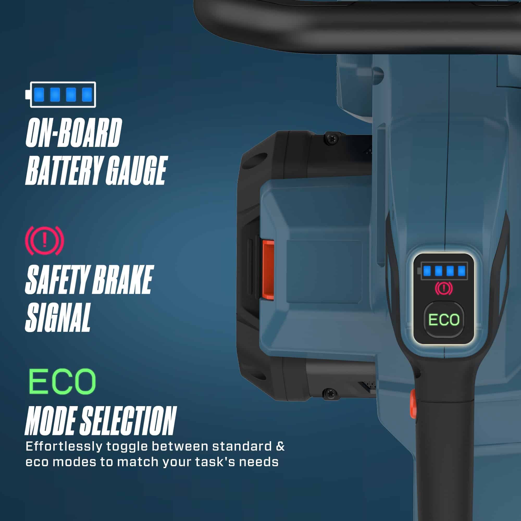 SENIX 60-volt Max 18-in Battery 4 Ah Chainsaw (Battery and Charger Included)