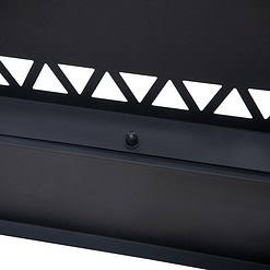 Sunjoy 25.79-in W Matte Hammered Black Stainless Steel Wood-Burning Fire Pit