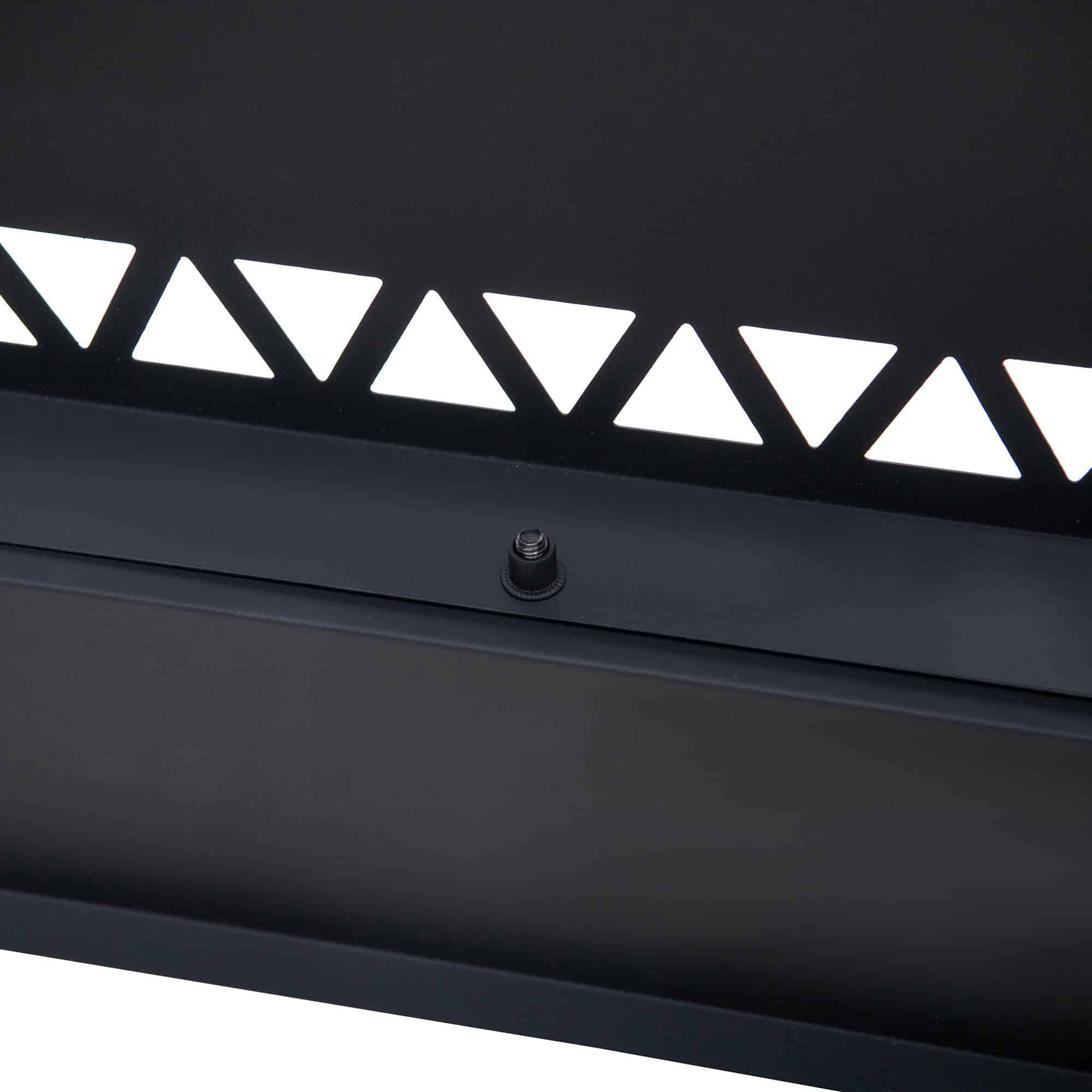 Sunjoy 25.79-in W Matte Hammered Black Stainless Steel Wood-Burning Fire Pit