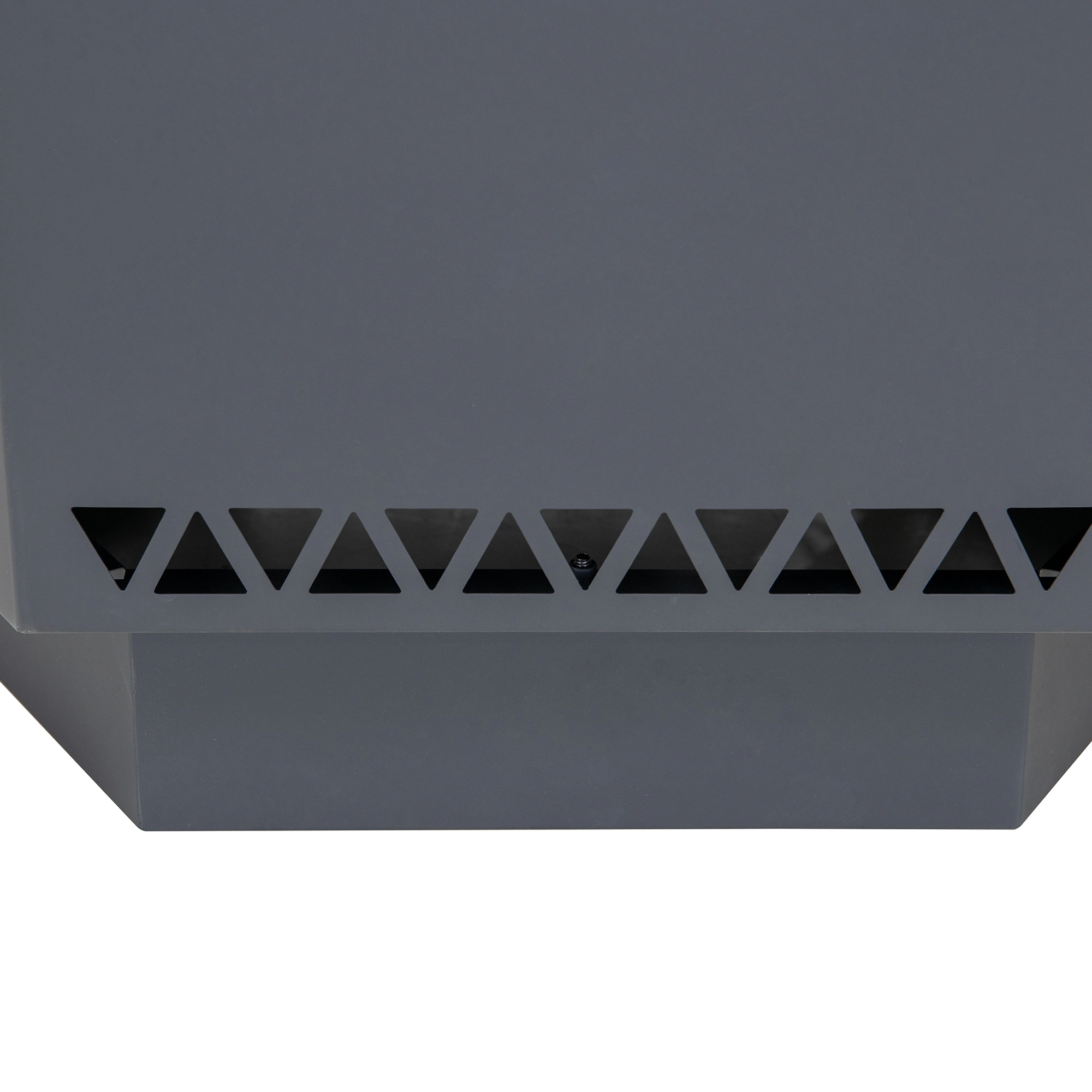 Sunjoy 25.79-in W Matte Hammered Black Stainless Steel Wood-Burning Fire Pit