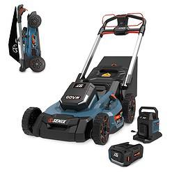 SENIX 60 Volt 60-volt 21-in Cordless Push Lawn Mower 6 Ah (1-Battery and Charger Included)
