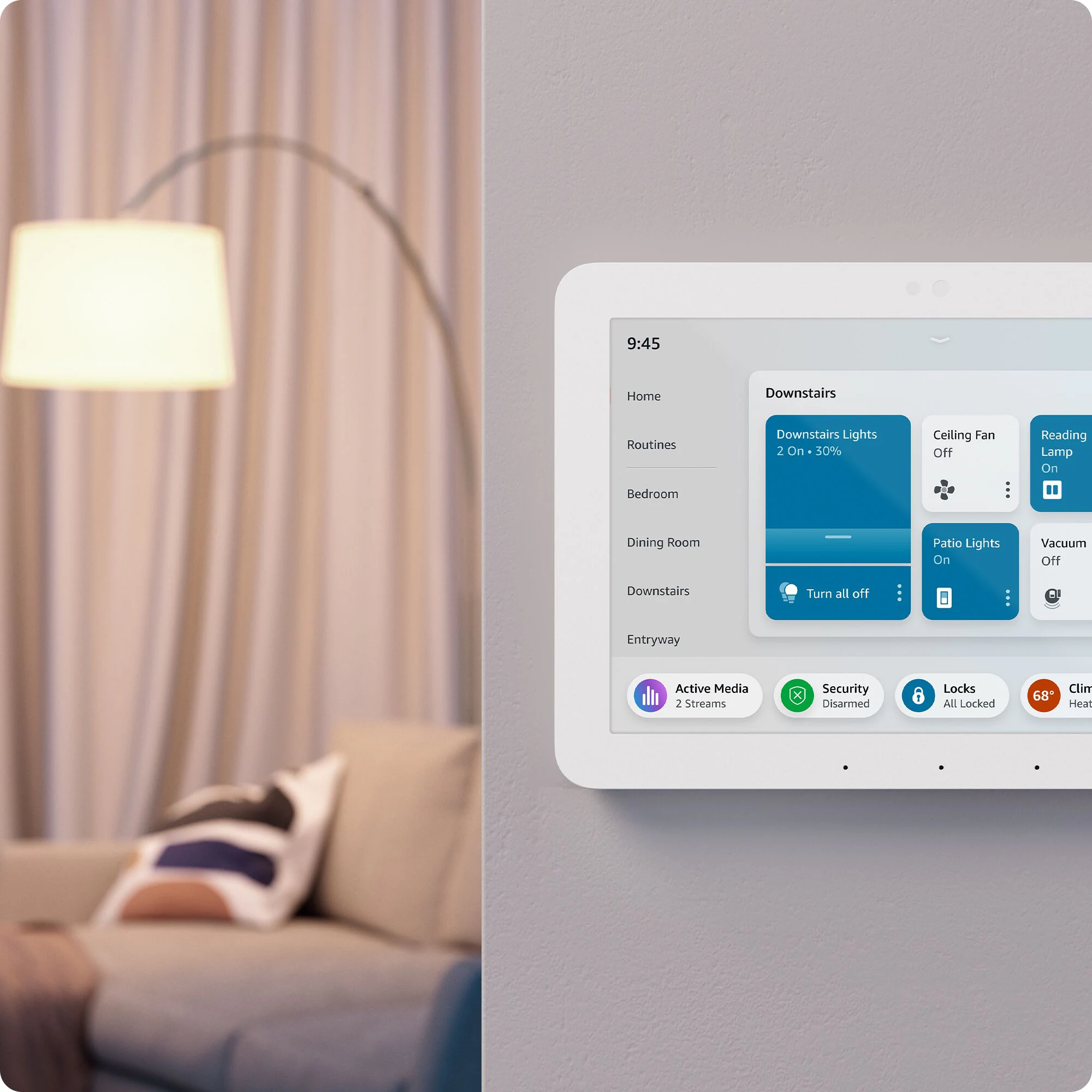 Amazon Echo Hub 8 in. Smart Home Control Panel - Alexa compatible with over 140,000 Devices