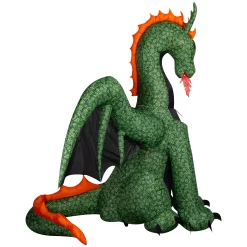 Haunted Living 9-ft LED Dragon with Flapping Wings Inflatable