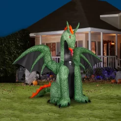 Haunted Living 9-ft LED Dragon with Flapping Wings Inflatable