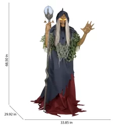 Haunted Living 6-ft Haunted Harbor Talking LED Ethel the Sea Witch Animatronic