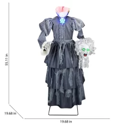 Haunted Living 5-ft Talking LED Beatrice the Headless Maiden Animatronic