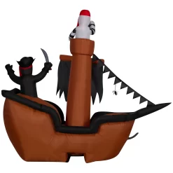 Haunted Living 7-ft LED Pirate Ship Inflatable