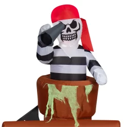 Haunted Living 7-ft LED Pirate Ship Inflatable