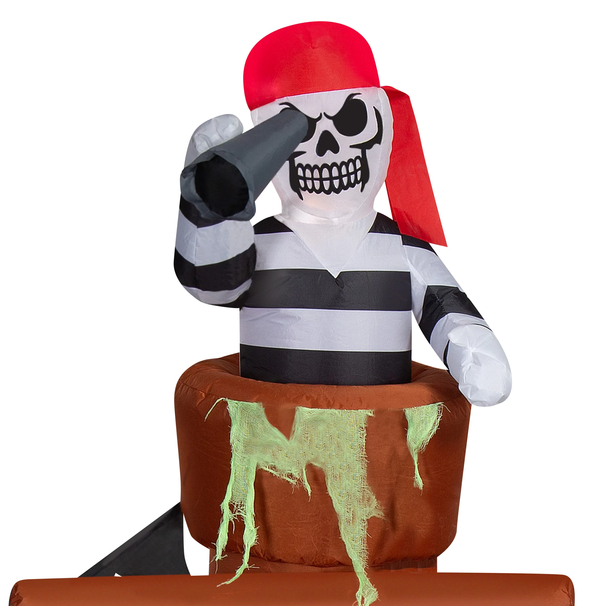 Haunted Living 7-ft LED Pirate Ship Inflatable