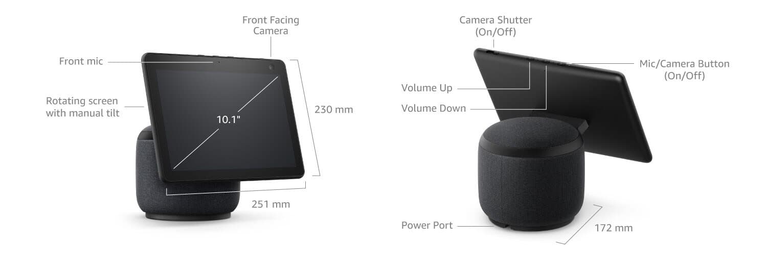 Amazon Echo Show 10 - Glacier White