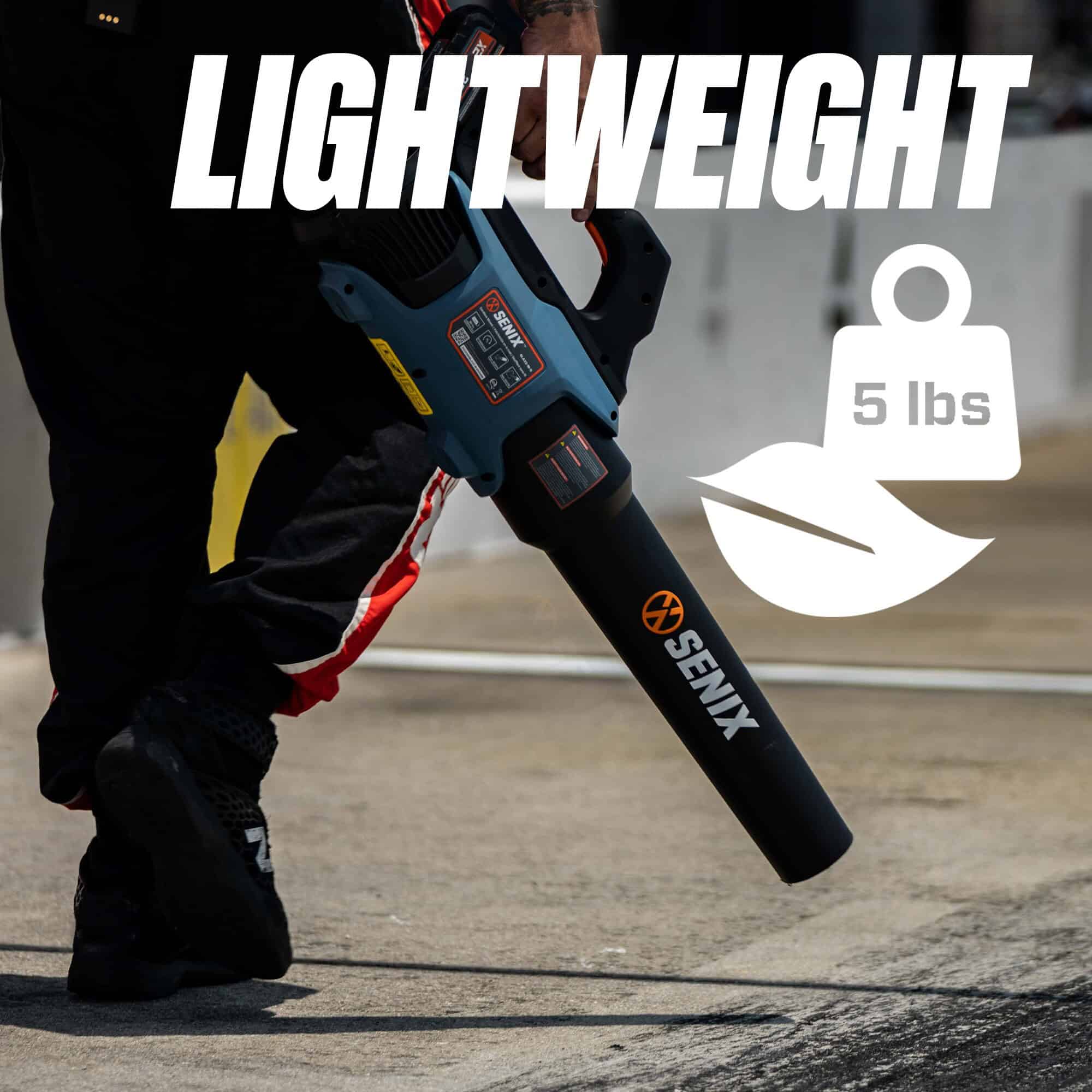 SENIX 60-volt Max 810-CFM 170-MPH Battery Handheld Leaf Blower 4 Ah (Battery and Charger Included)