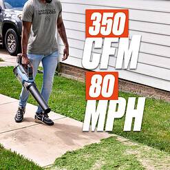 SENIX 60-volt Max 810-CFM 170-MPH Battery Handheld Leaf Blower 4 Ah (Battery and Charger Included)