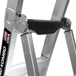 Little Giant King Kombo 5'-8' Aluminum 3-in-1 Combo Ladder, Type 1A - 300 lbs. Rated, 11 ft. 4 in. Reach