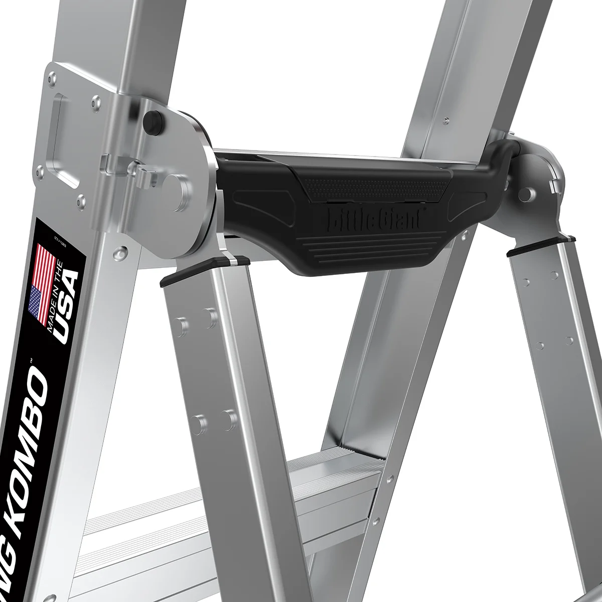 Little Giant King Kombo 5'-8' Aluminum 3-in-1 Combo Ladder, Type 1A - 300 lbs. Rated, 11 ft. 4 in. Reach