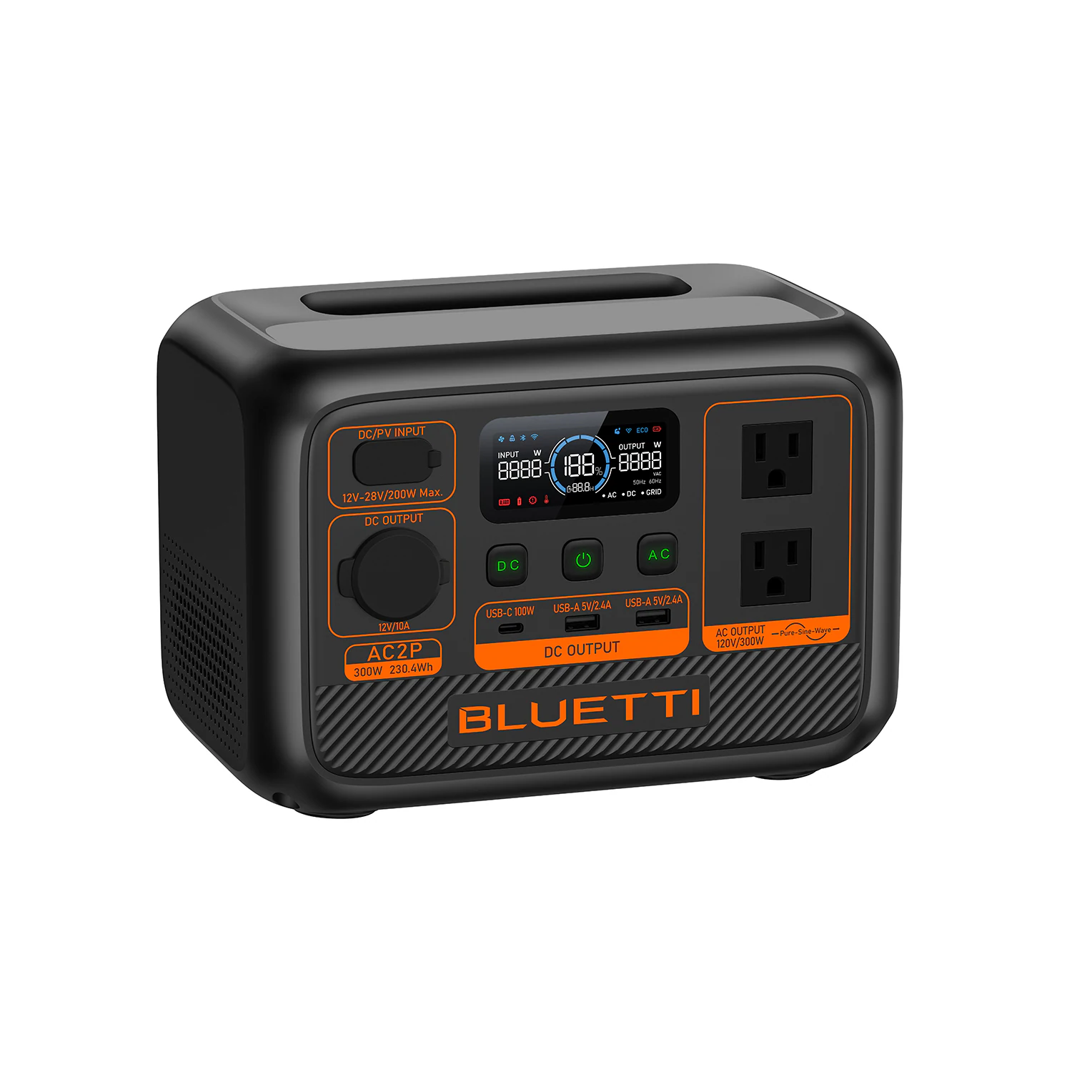 BLUETTI Premium Series 230.4Wh 300-Watts Portable Power Station